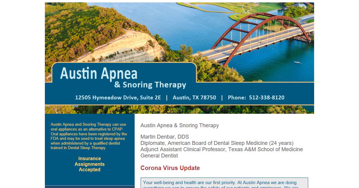 Austin Apnea and Snoring Therapy