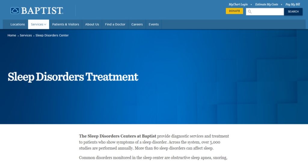 Baptist Sleep Disorders Center