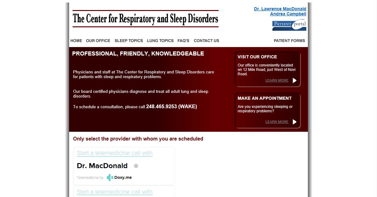 Center for Respiratory & Sleep Disorders