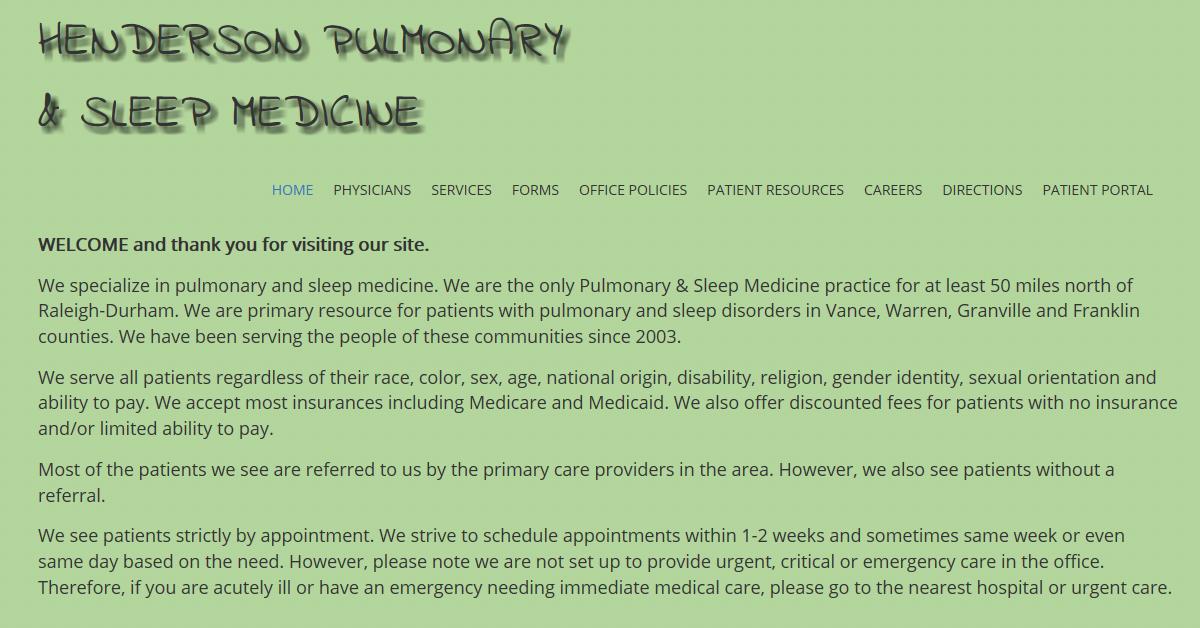 Henderson Pulmonary & Sleep Medicine