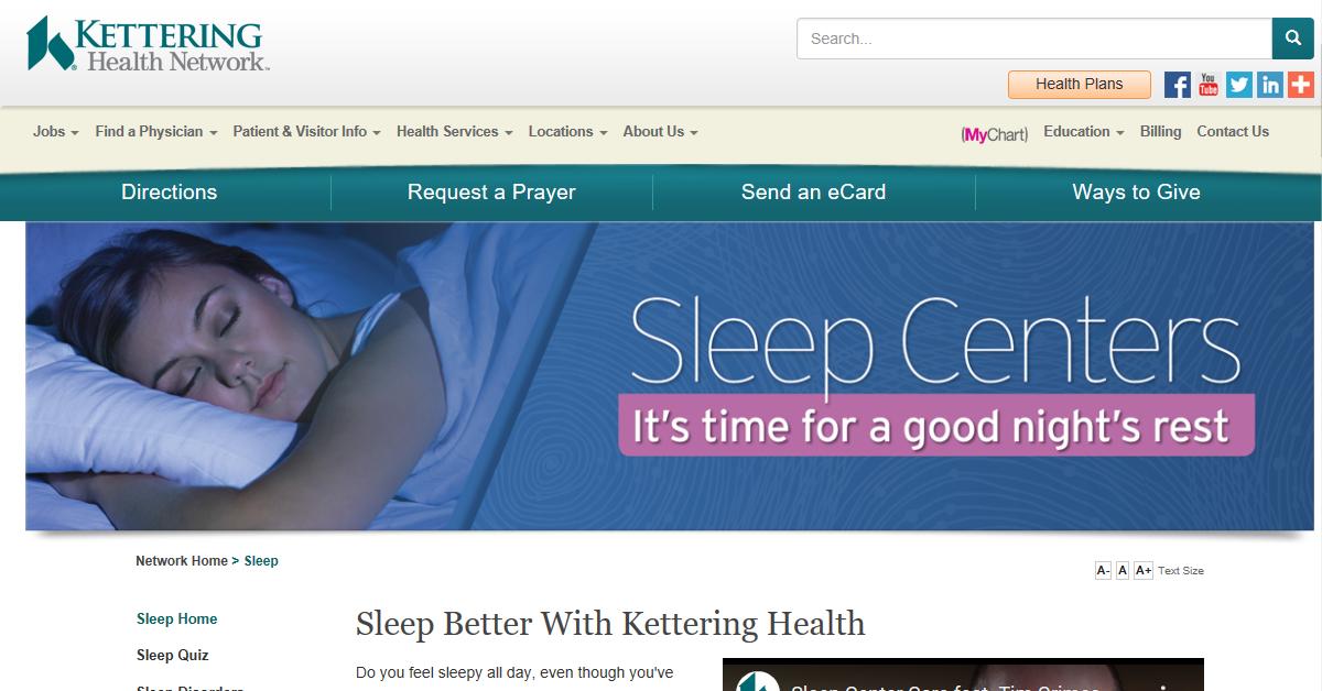 Kettering Health Network Sleep Center