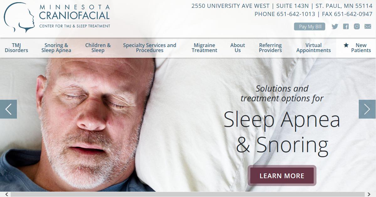 Minnesota Craniofacial Center for TMJ & Sleep Treatment