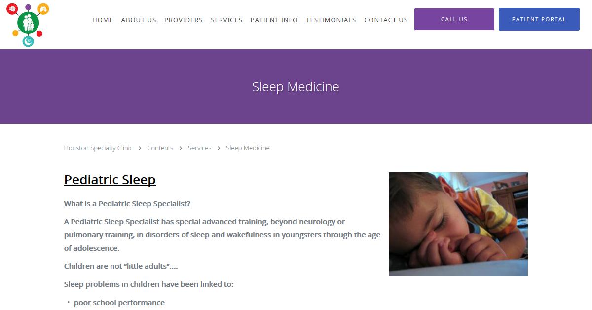 Houston Pediatric Sleep Specialist