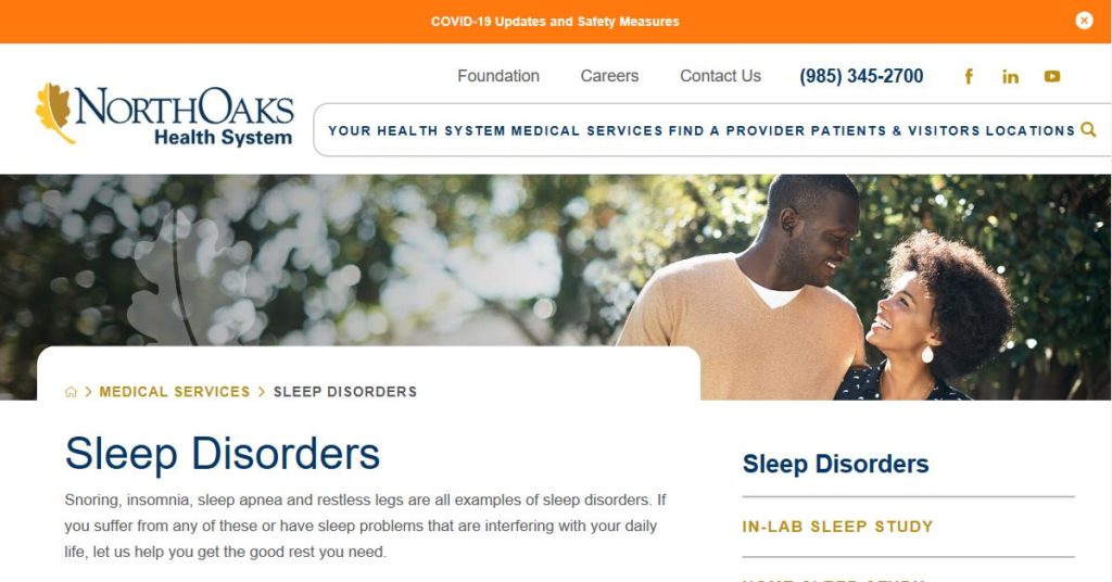 North Oaks Sleep Disorder Center Scofa Find Sleep Medicine Professionals And Services