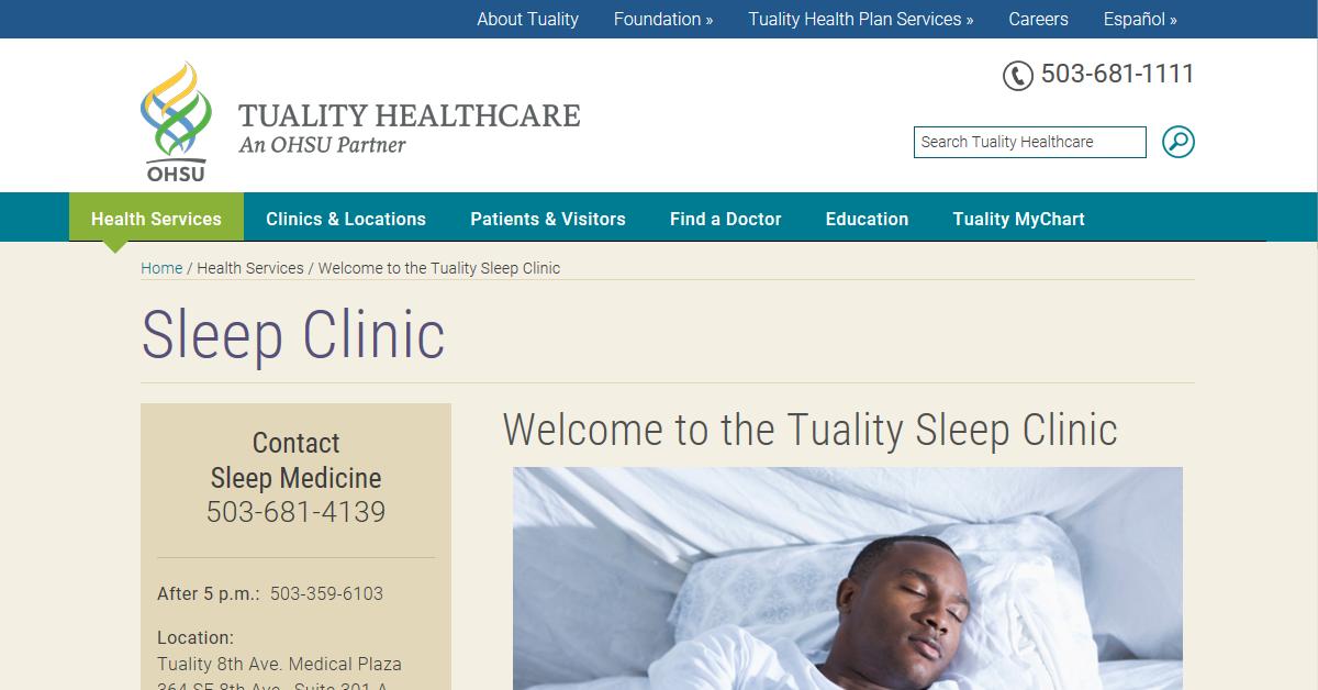 OHSU Tuality Healthcare Sleep Clinic