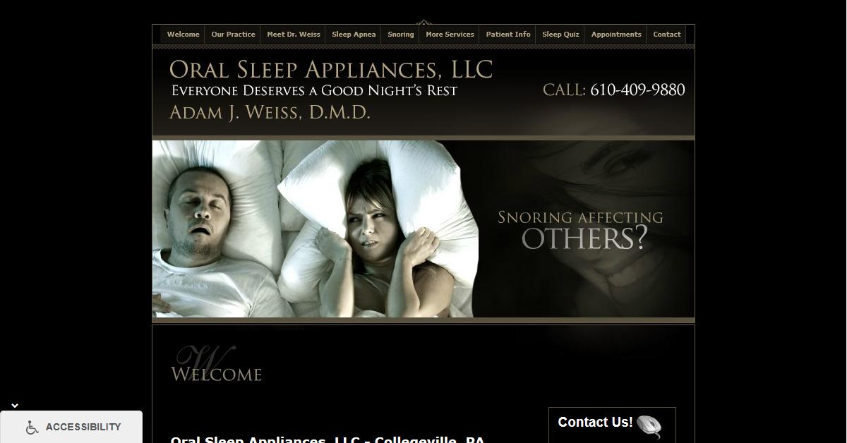 Oral Sleep Appliances LLC – Adam J. Weiss, DMD