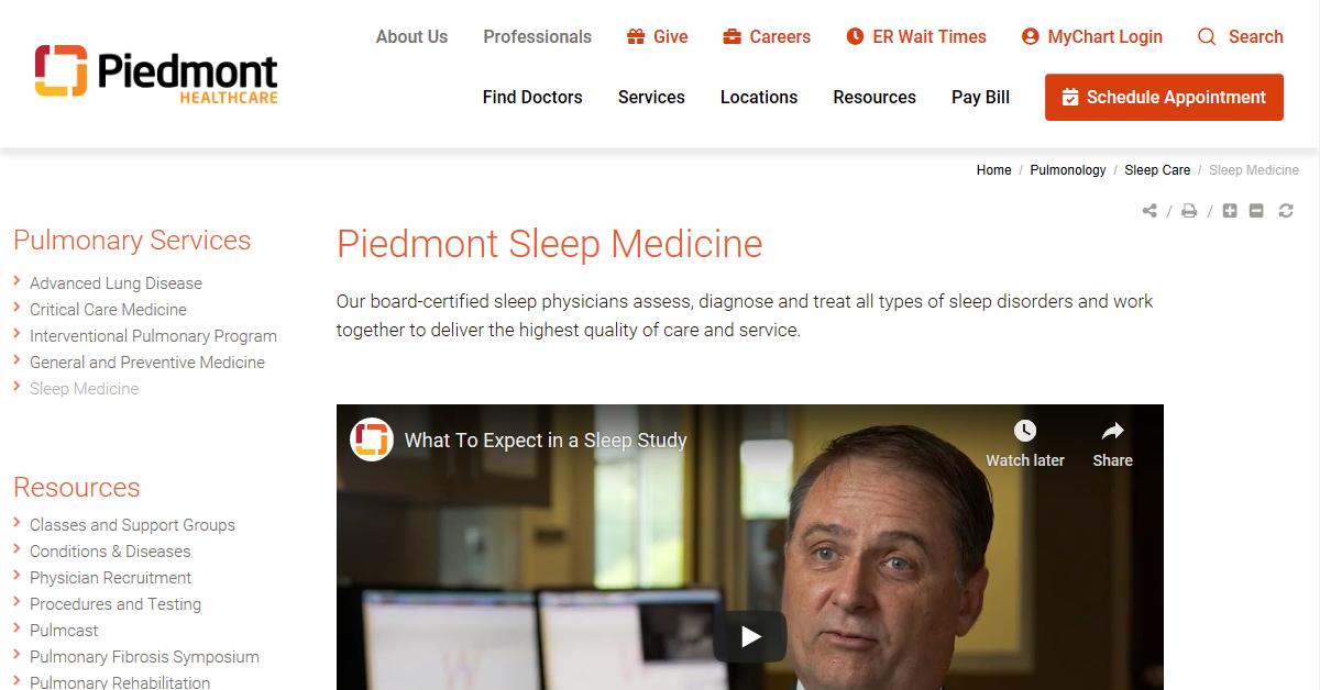 Piedmont Sleep Disorders Center