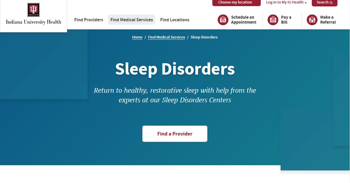 IU Health Sleep Disorders Center