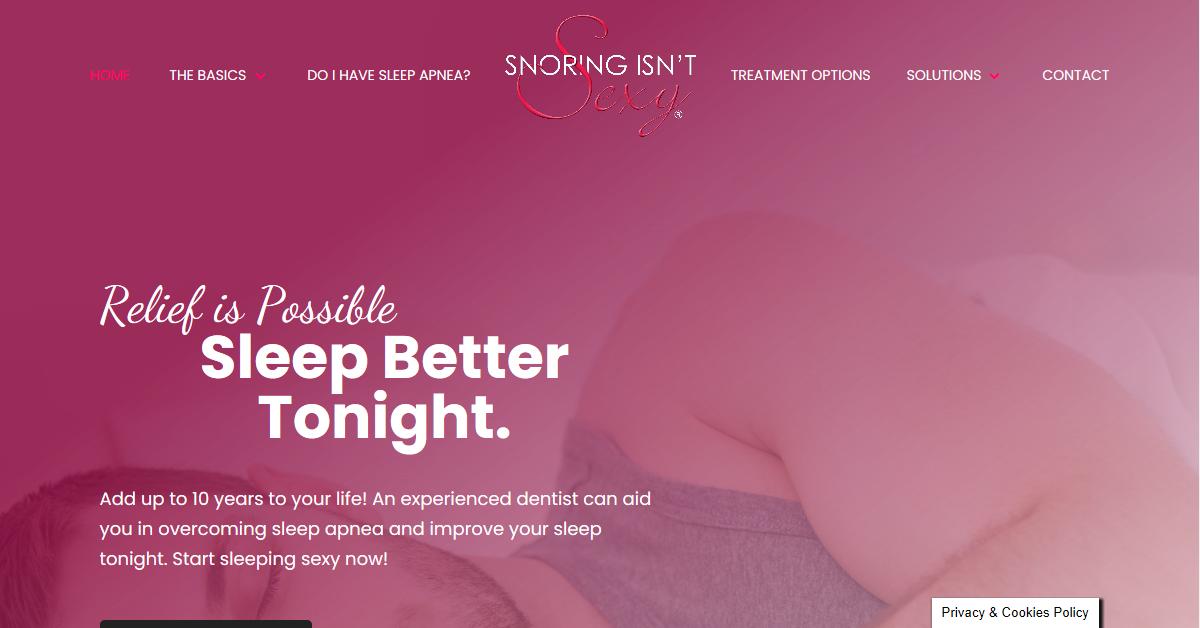 Snoring Isn’t Sexy – Dr. Sheri Katz