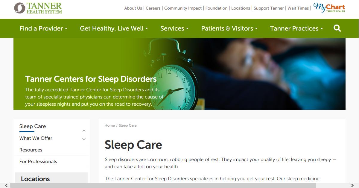 Tanner Center for Sleep Disorders
