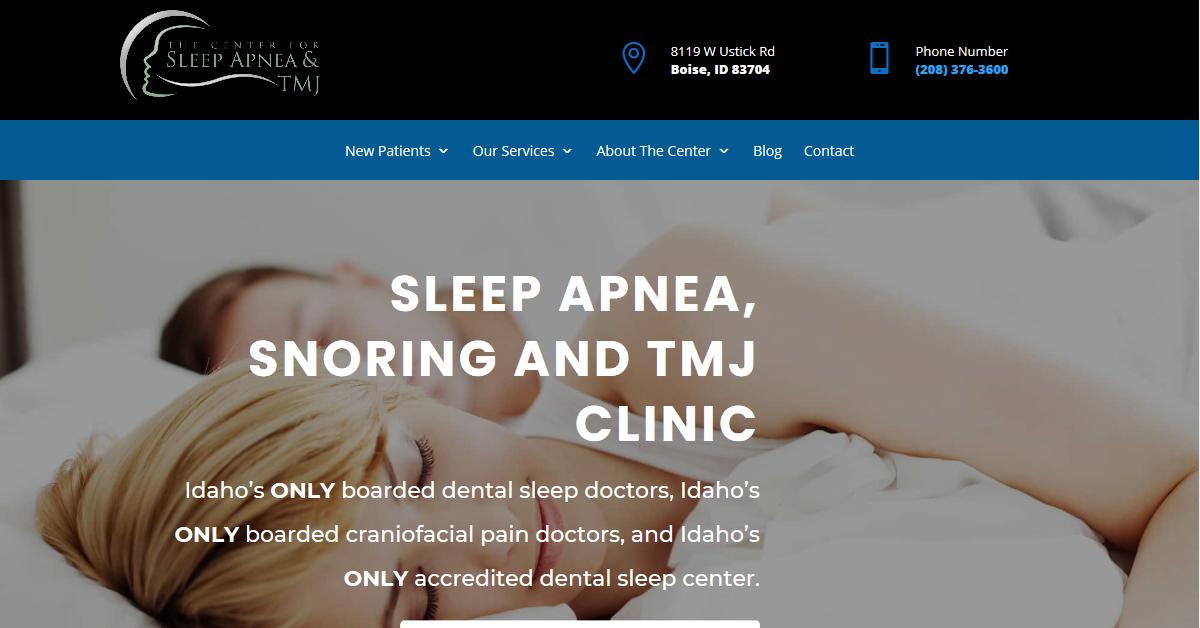 The Center for Sleep Apnea and TMJ – Dr. Jamison R. Spencer, DMD