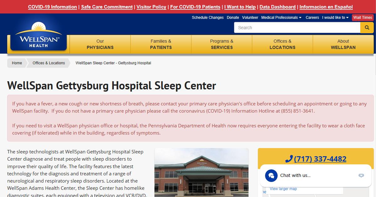 WellSpan Gettysburg Hospital Sleep Center