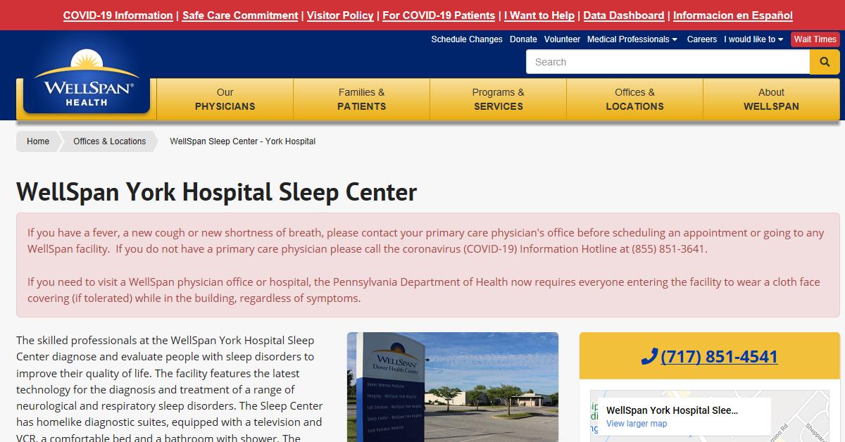 WellSpan York Hospital Sleep Center