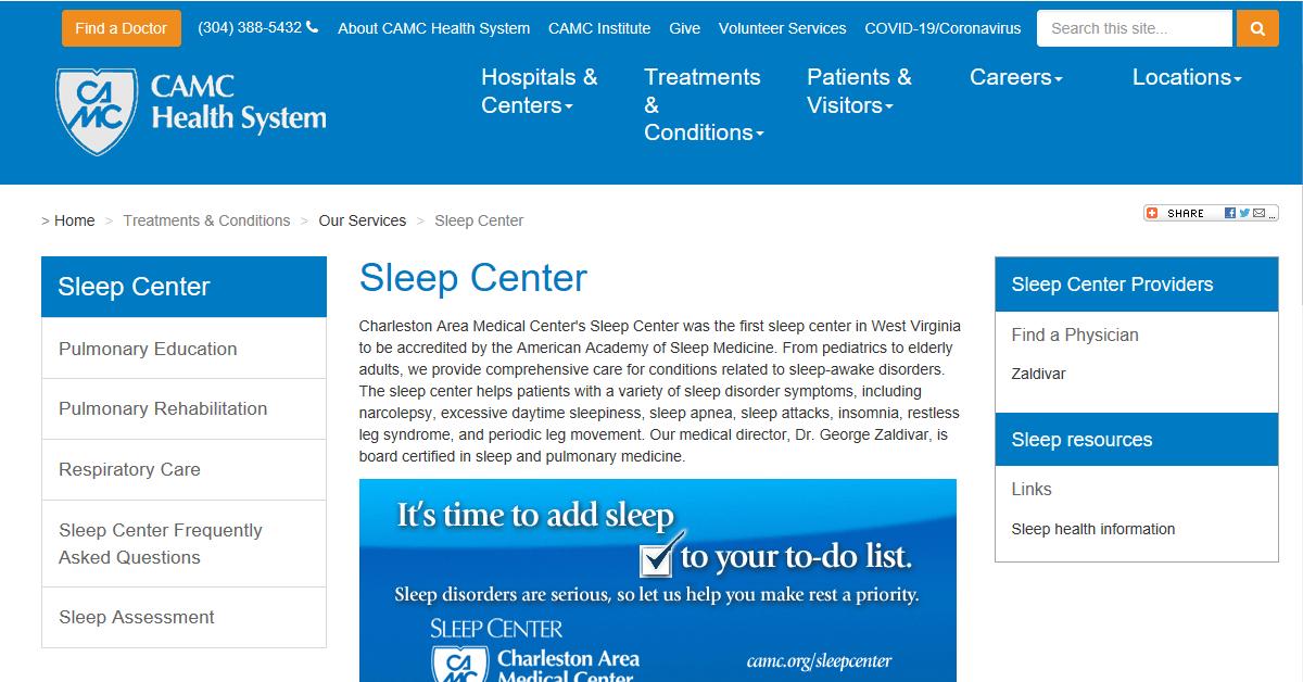 CAMC Sleep Center
