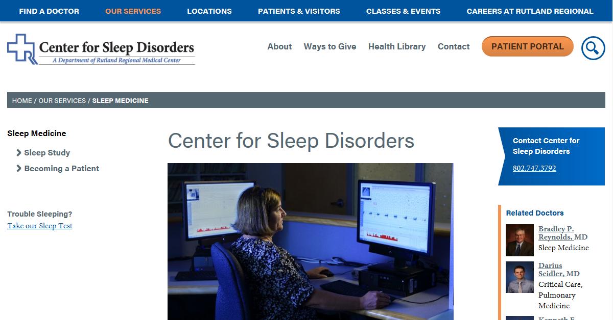 Center for Sleep Disorders at Rutland Regional