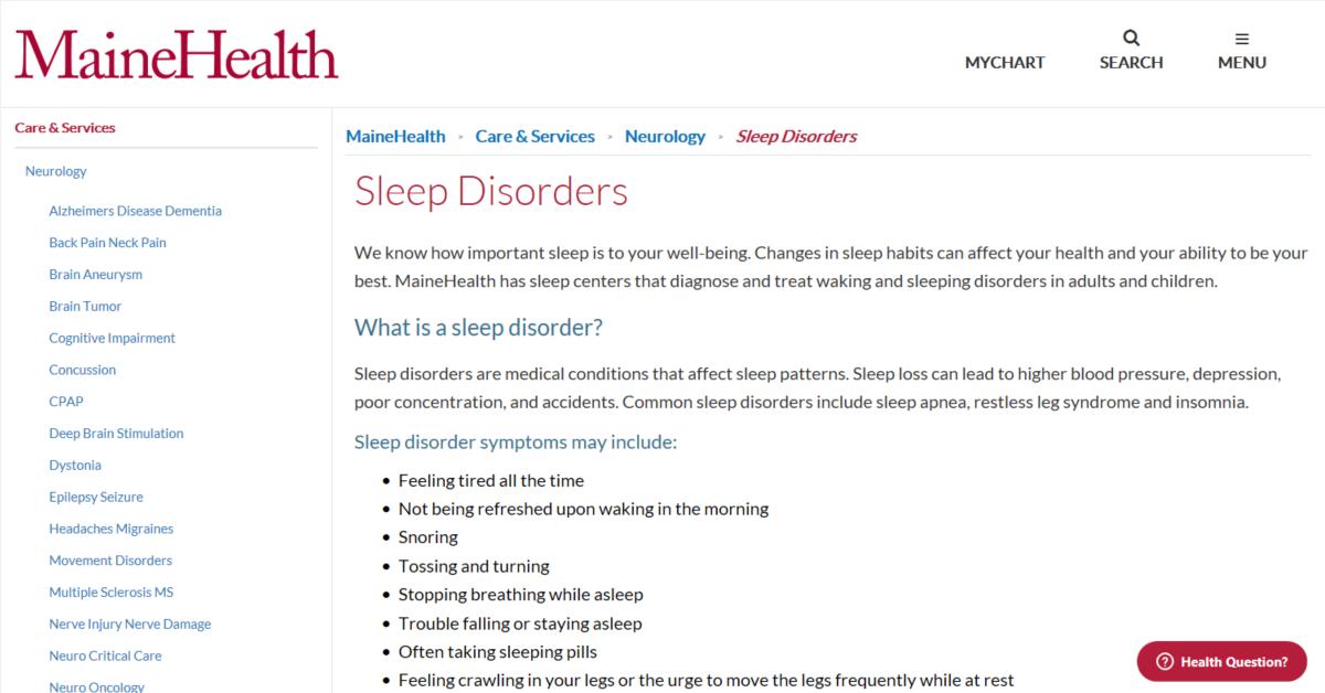 Maine Sleep Disorders Institute