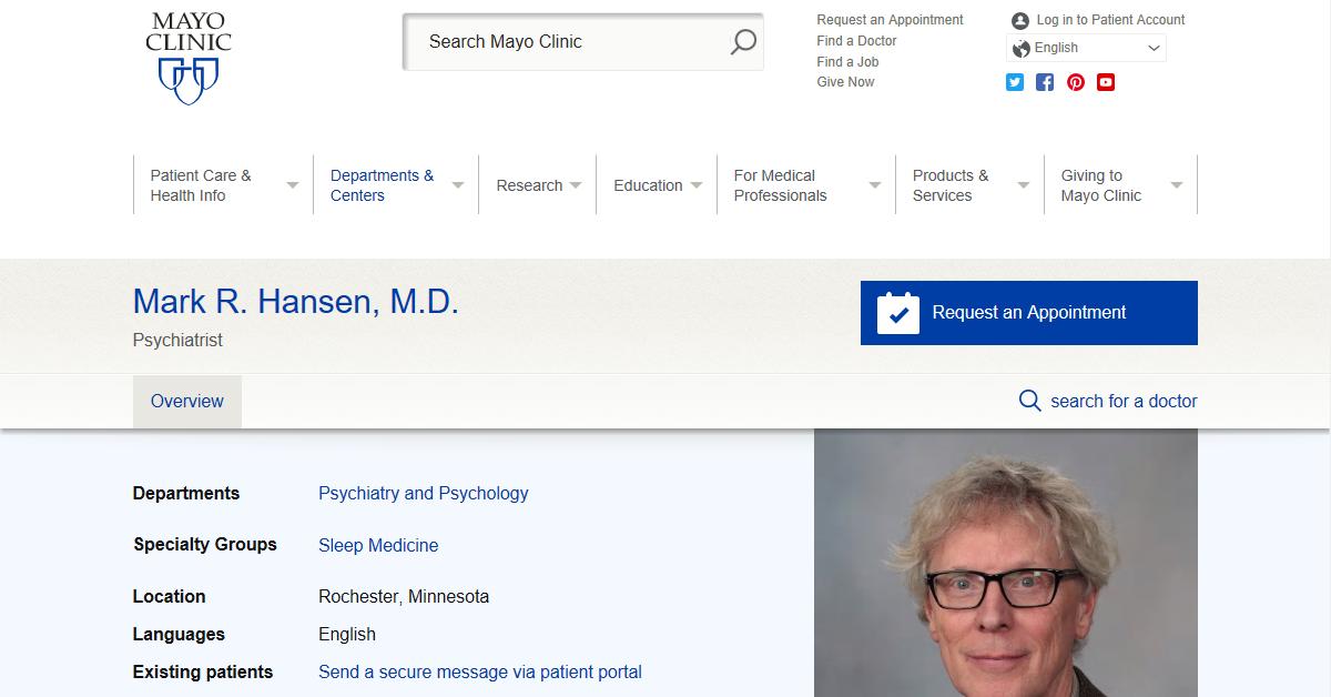 Mayo Clinic – Mark R. Hansen, M.D.