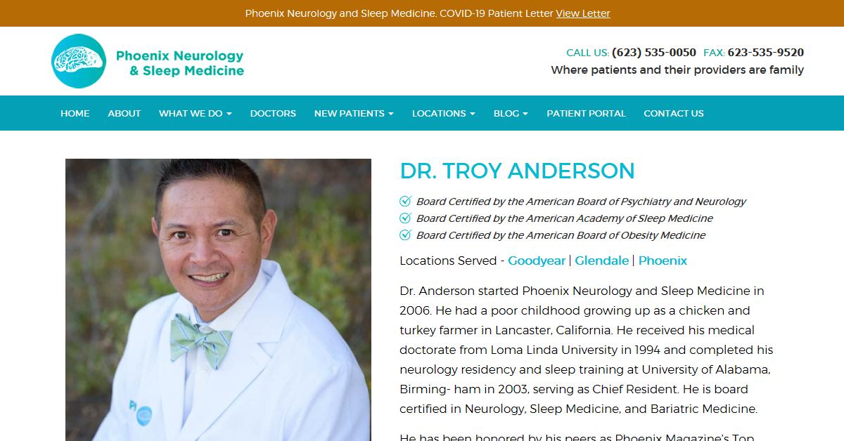 Phoenix Neurology and Sleep Medicine – Troy Anderson