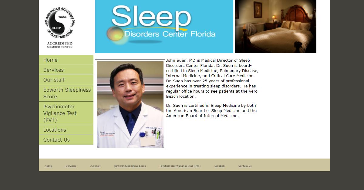 Sleep Disorders Center Florida – John Suen