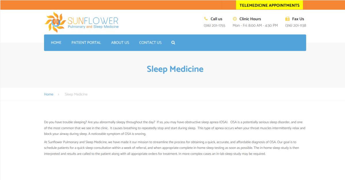 Sunflower Pulmonary and Sleep Medicine, LLC