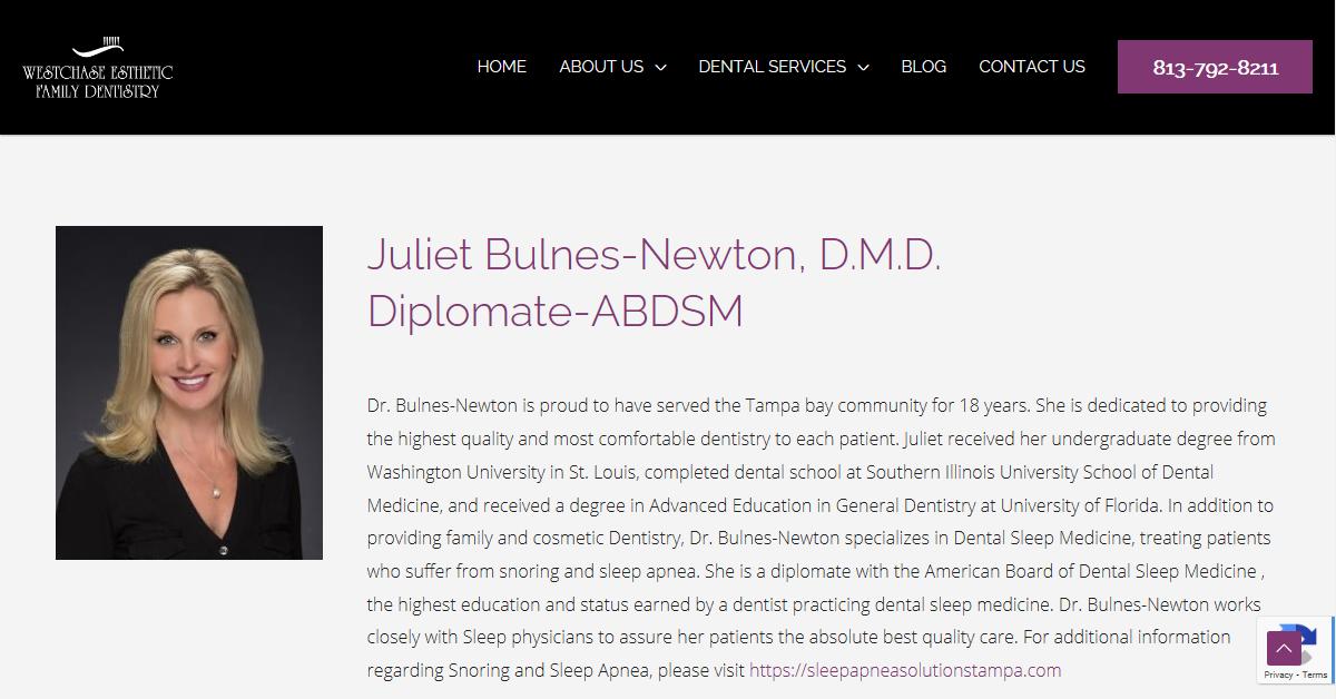 Westchase Esthetic Family Dentistry – Juliet Bulnes-Newton