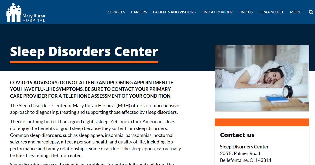 Mary Rutan Sleep Disorders Center