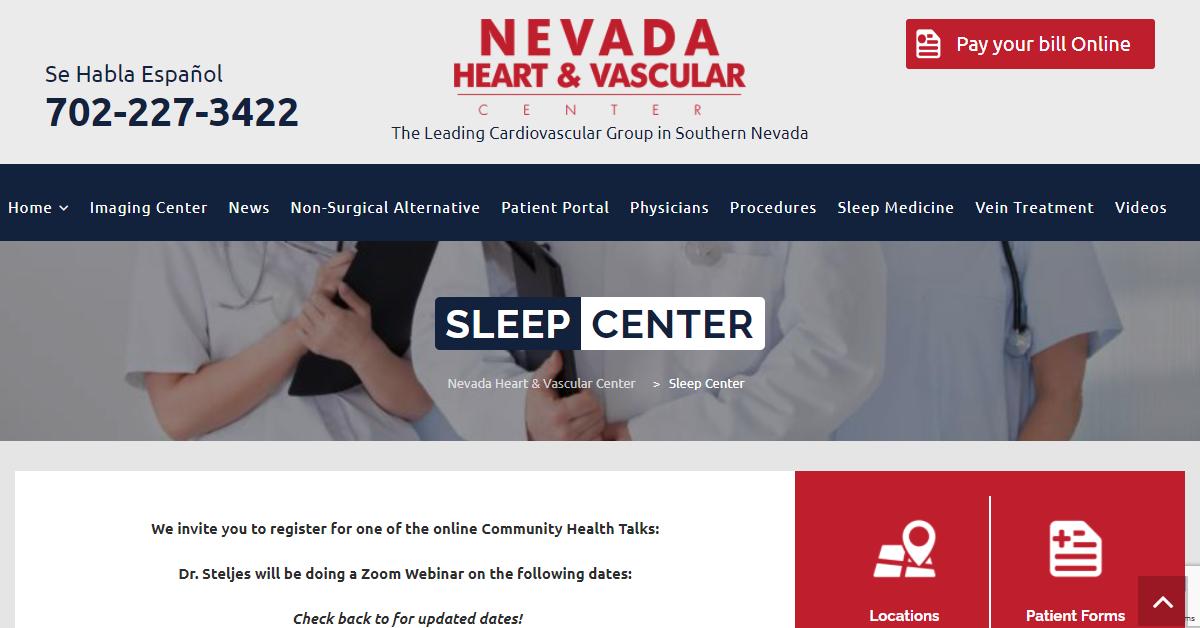 Nevada Heart and Vascular Center Sleep Center