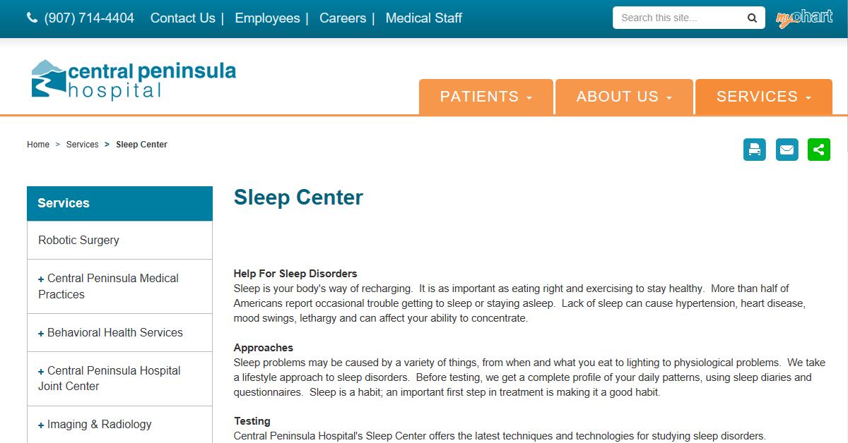 Central Peninsula Hospital Sleep Center
