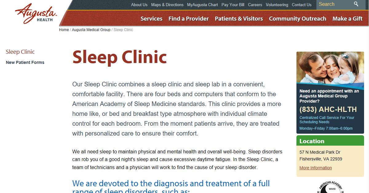 Augusta Health Sleep Clinic