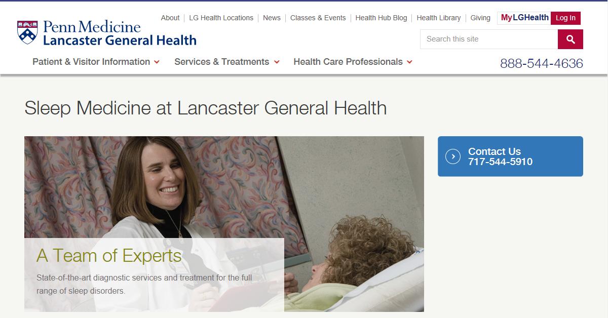 Lancaster General Kissel Hill Sleep Disorders Center
