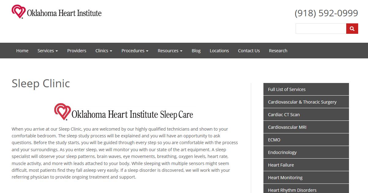 Oklahoma Heart Institute Sleep Clinic