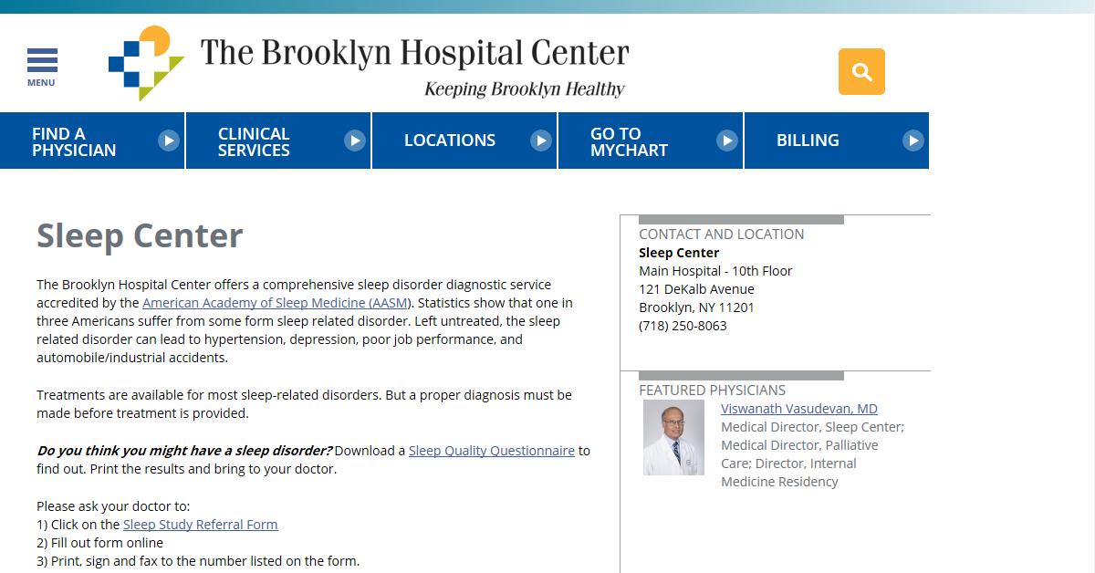 The Brooklyn Sleep Disorder Center