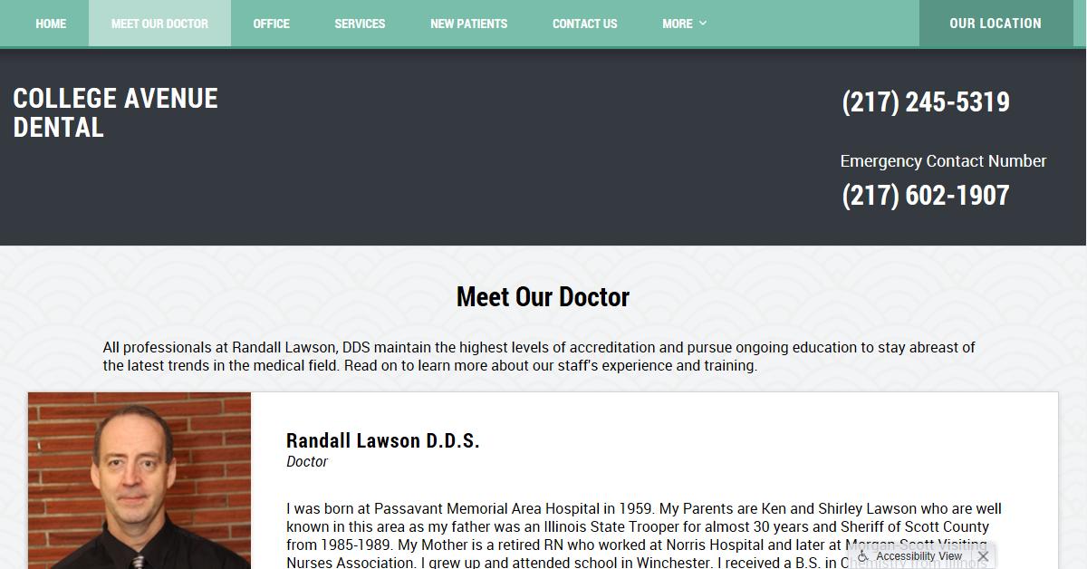 College Avenue Dental – Dr. Randall Lawson