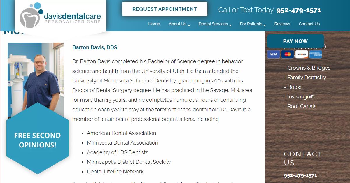 Davis Dental Care – Dr. Barton Davis
