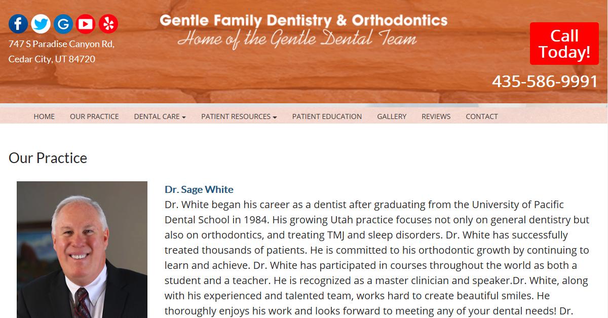 Gentle Family Dentistry & Orthodontics – Dr. Sage White DDS