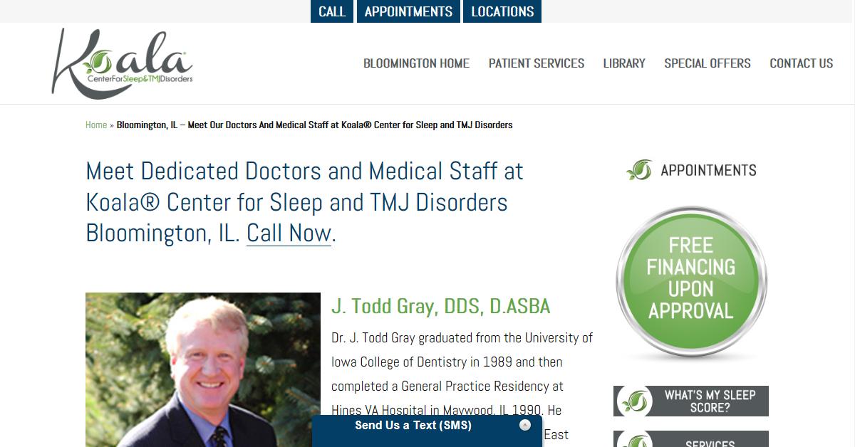 Koala Center for Sleep and TMJ Disorders – Dr. James Todd Gray