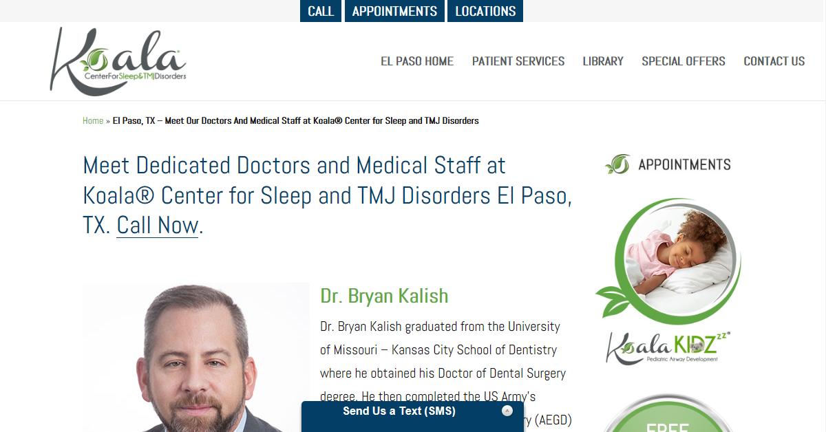 Koala Center for Sleep and TMJ Disorders – Dr. Bryan Kalish