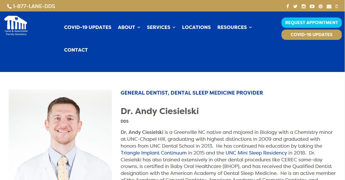 Lane & Associates Family Dentistry – Dr. Andy Ciesielski