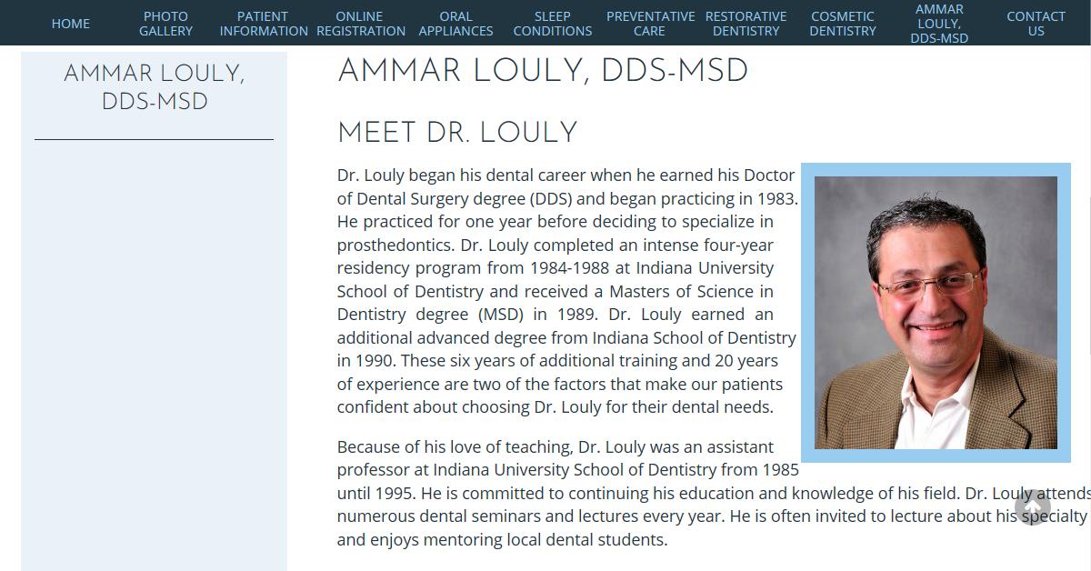 Louly Dentistry, Inc – Dr. Ammar Louly