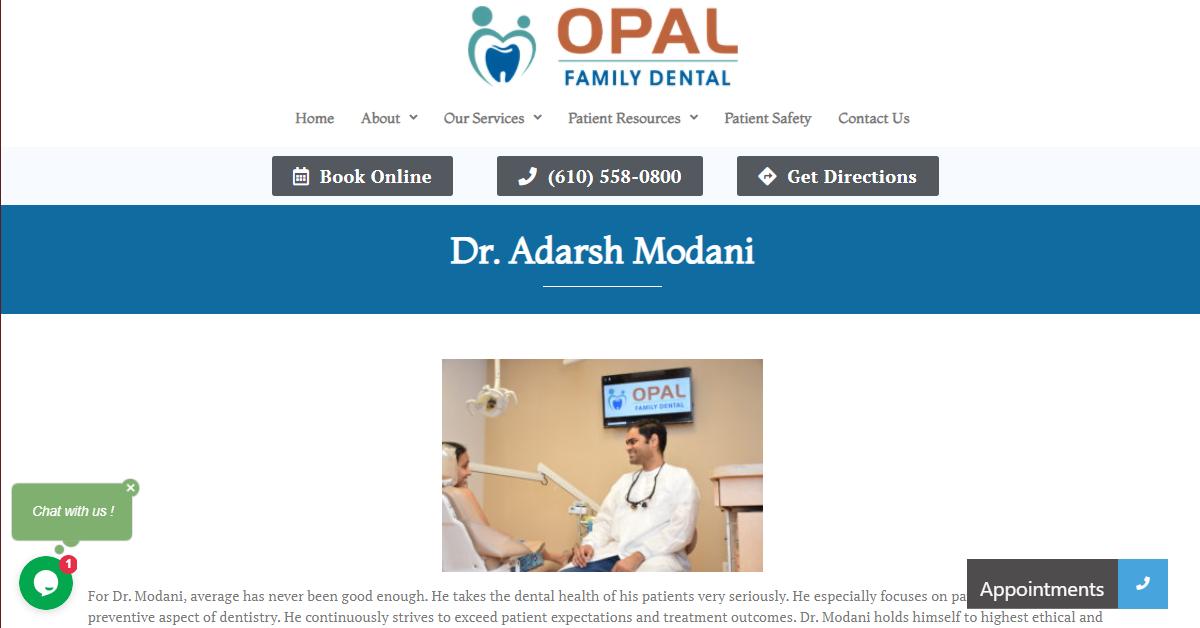 Opal Family Dental – Dr. Adarsh Modani