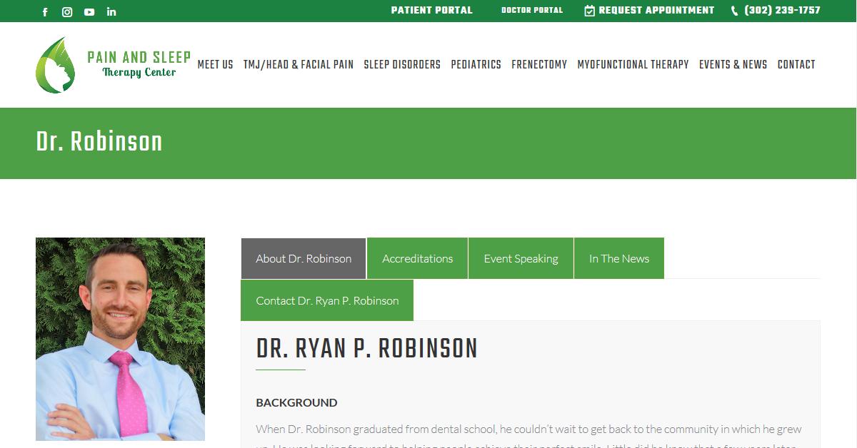 Pain and Sleep Therapy Center – Dr. Ryan P. Robinson