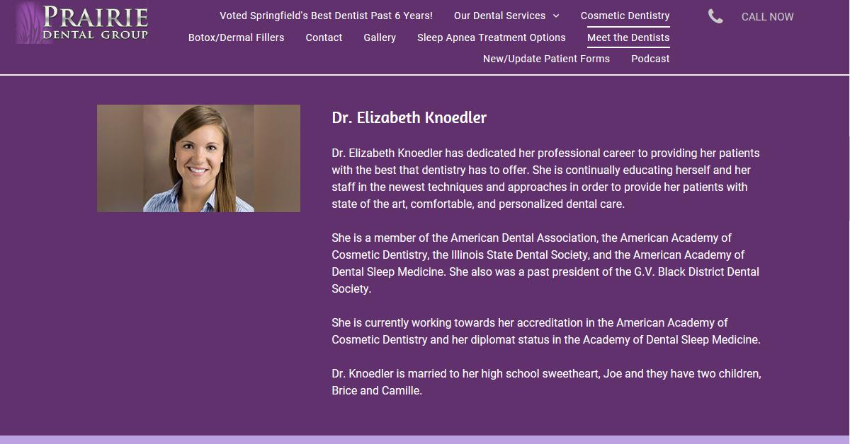 Prairie Dental Group – Dr. Elizabeth Knoedler
