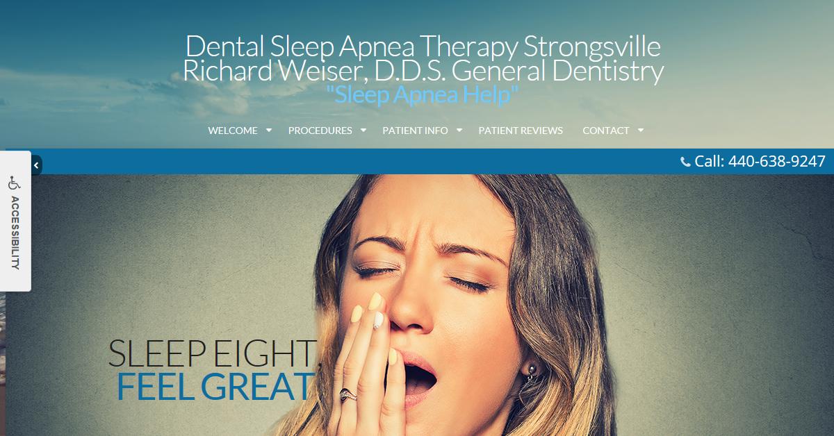 Dental Sleep Apnea Therapy Strongsville – Richard Weiser, DDS