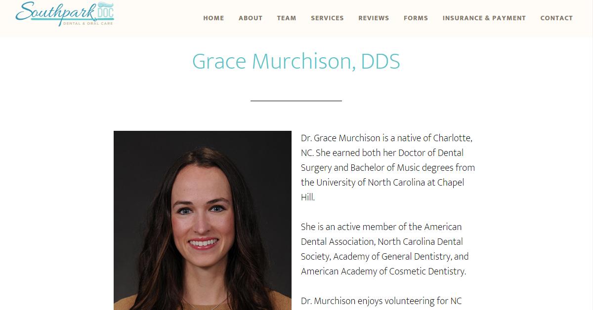 SouthPark Dental and Oral Care – Dr. Grace Murchison