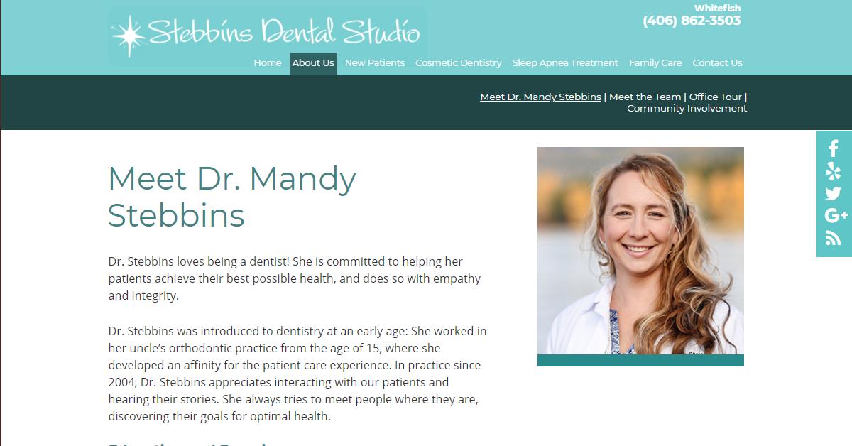 Stebbins Dental Studio – Dr. Mandy Stebbins