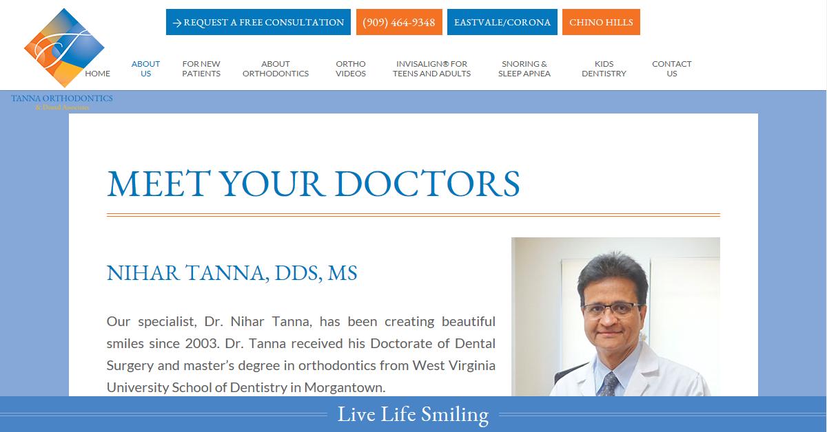 Tanna Orthodontics – Dr. Nihar Tanna, DDS