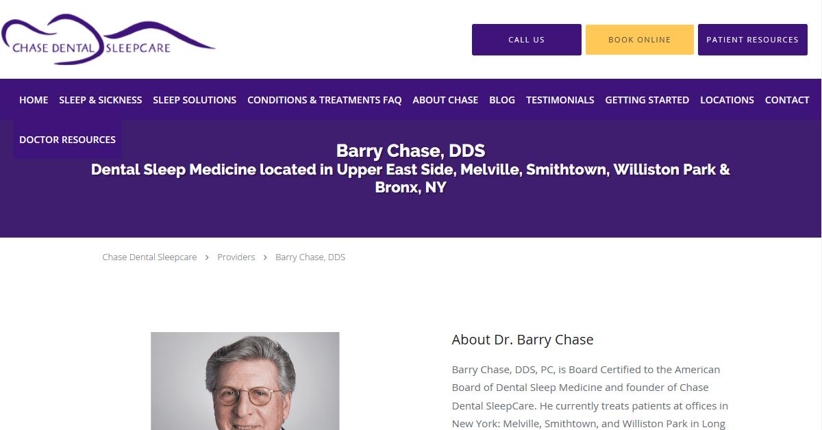 Chase Dental SleepCare – Barry Chase, DDS